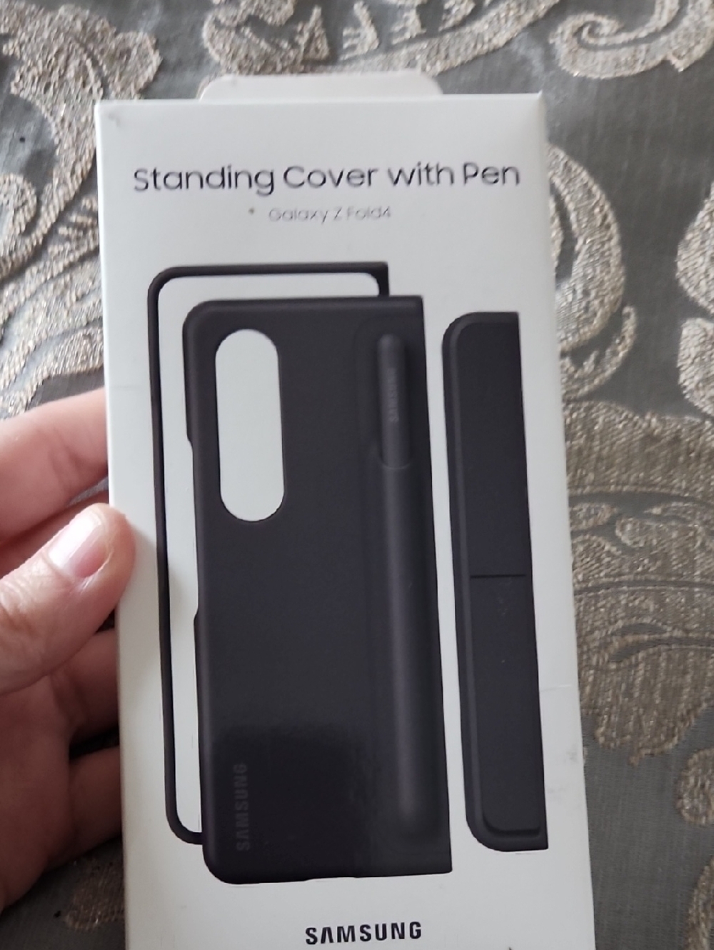 Samsung Standing Cover with Pen for Galaxy Z Fold4 - Black